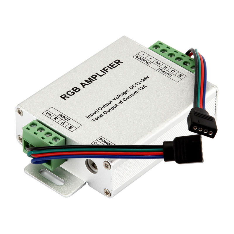 RGB Signal Amplifier Repeater Controller For RGB LED Strip Lights SMD 3528 5050 gallery