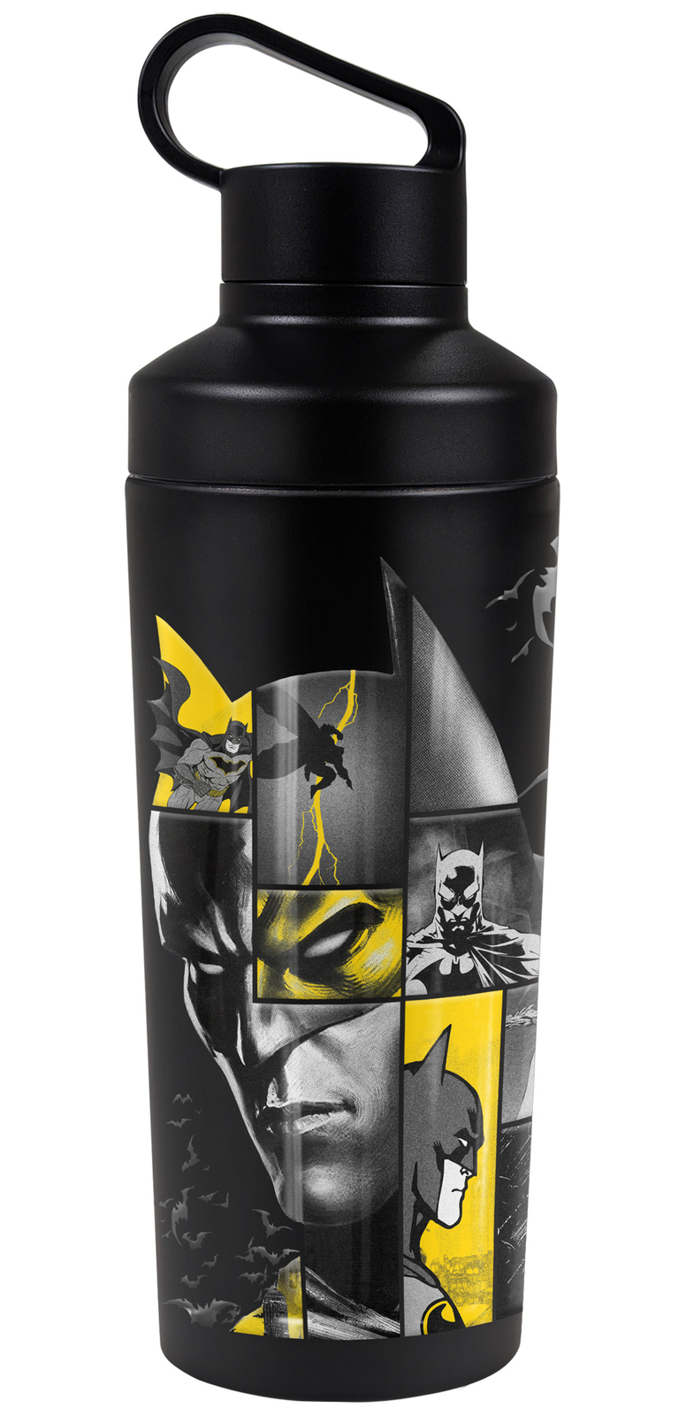 Batman 80 Years Bat Panels 18oz Insulated Water Bottle gallery