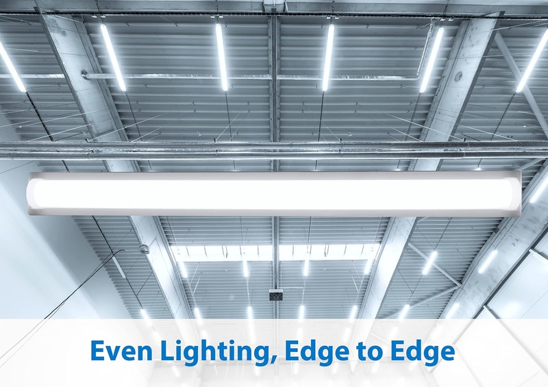 Lighting 4 Ft. LED Linear Strip Light Fixture in 4000K (LS1-10S-UNV-40), White gallery