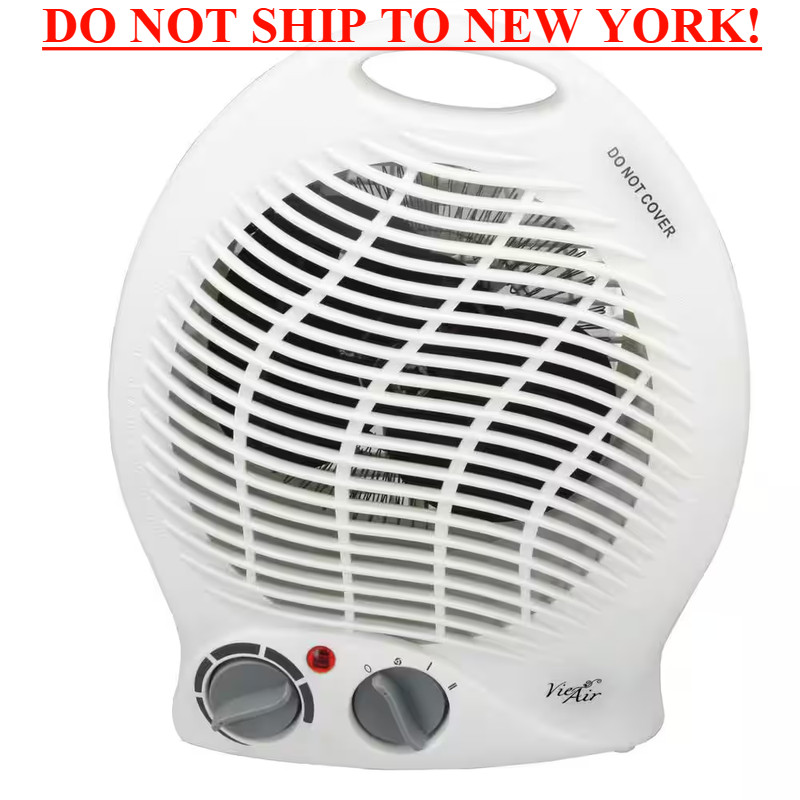 1,500-Watt 2-Settings Portable Fan Heater with Adjustable Thermostat gallery
