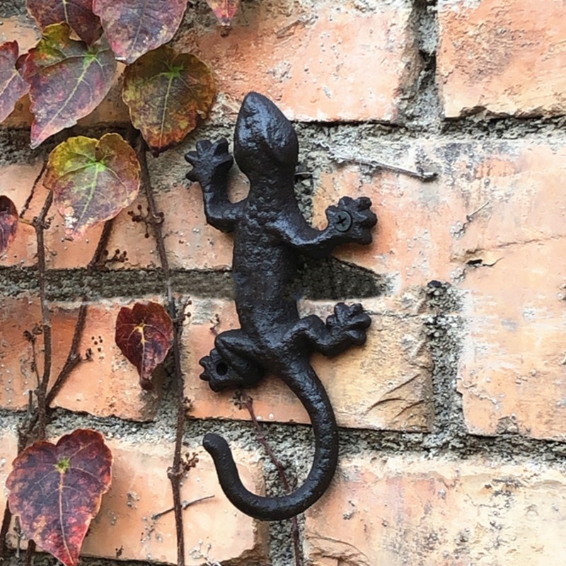6.69In Coat Hook Lizard with Design Metal Wall Mount Hook for Hanging Coats Hat gallery