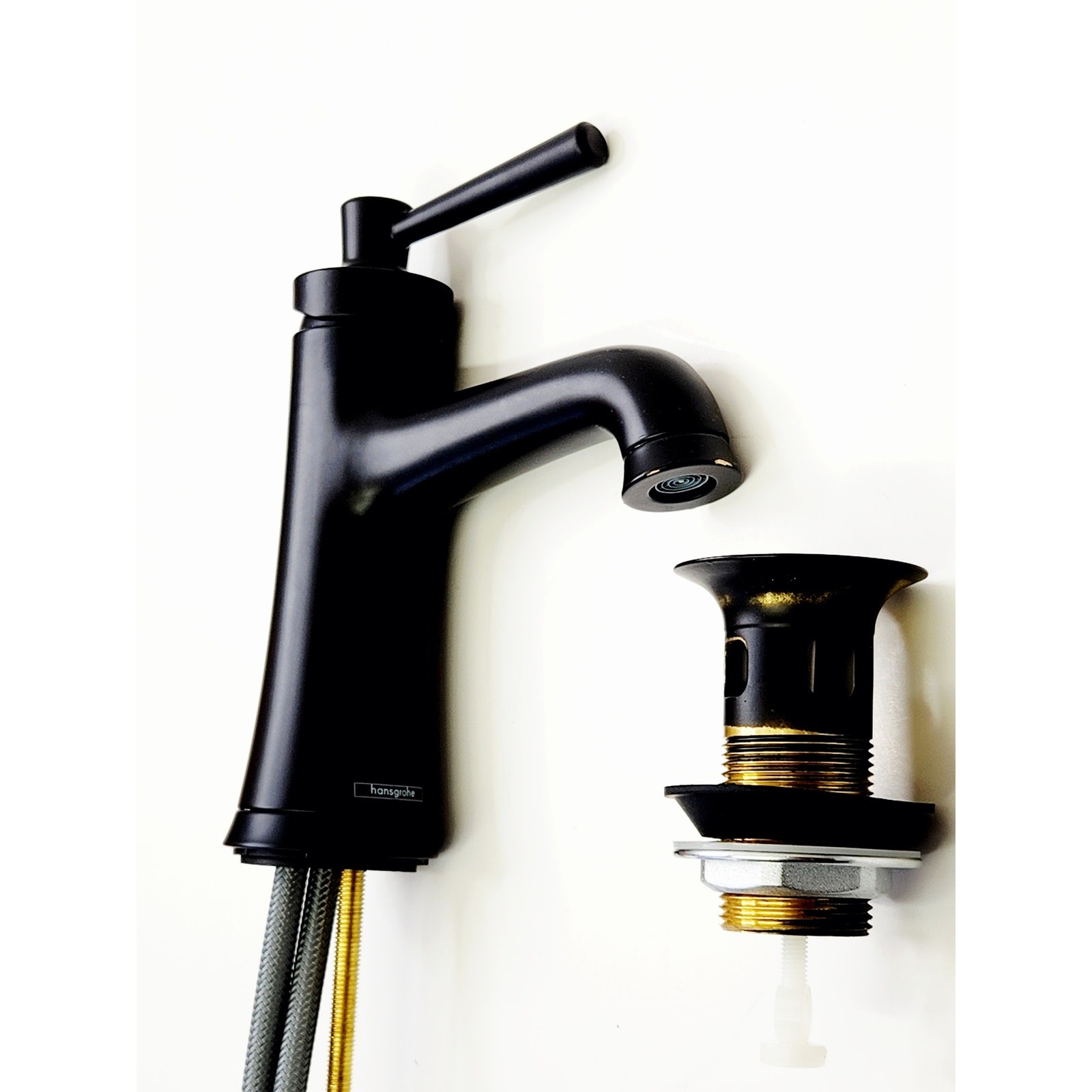 hansgrohe 04771670 Joleena Transitional 8" Tall Bath Faucet - Matte Black READ gallery