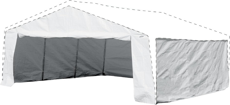 Domain Carport Sidewall Enclosure Set, 20' X 20', White, 22 Lbs, Polyethylene Ma gallery