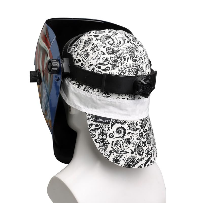 Fullsheild Reversible Welding Cap Flame Resistant CAT 2 8, Paisley Black gallery