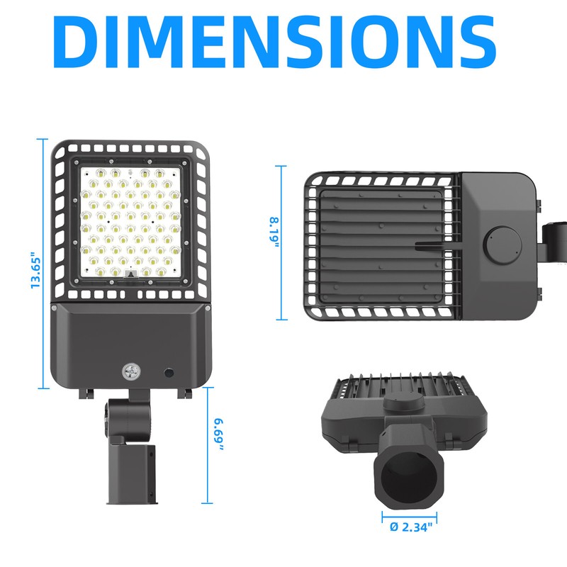 Parking Lot Light 200W - Waterproof IP65 LED Shoebox Area Lights with Photocell gallery