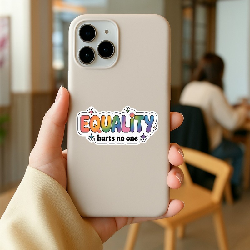 4PCS “Equality Hurts No One” Stickers – Human Rights & Inclusion Vinyl Decal gallery