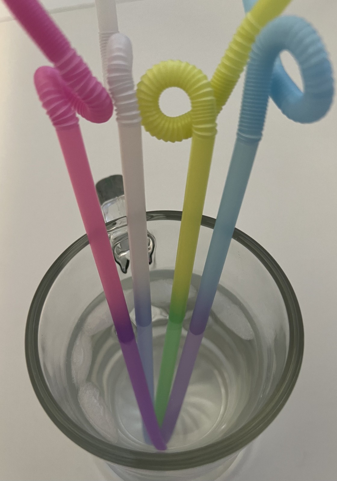 Color Changing Fun Flex Stretch and Bend Straws - 3 Packs - Disposable or Reuse gallery
