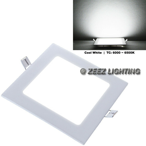 15W 7" Square Cool White LED Recessed Ceiling Panel Down Light Bulb Lamp Fixture gallery