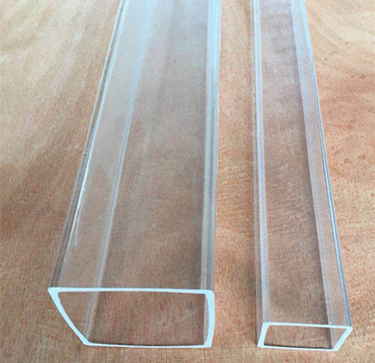 SELECT 10 - 120MM SQUARE CLEAR ACRYLIC PLEXIGLASS LUCITE PLASTIC TUBE 500MM LONG gallery