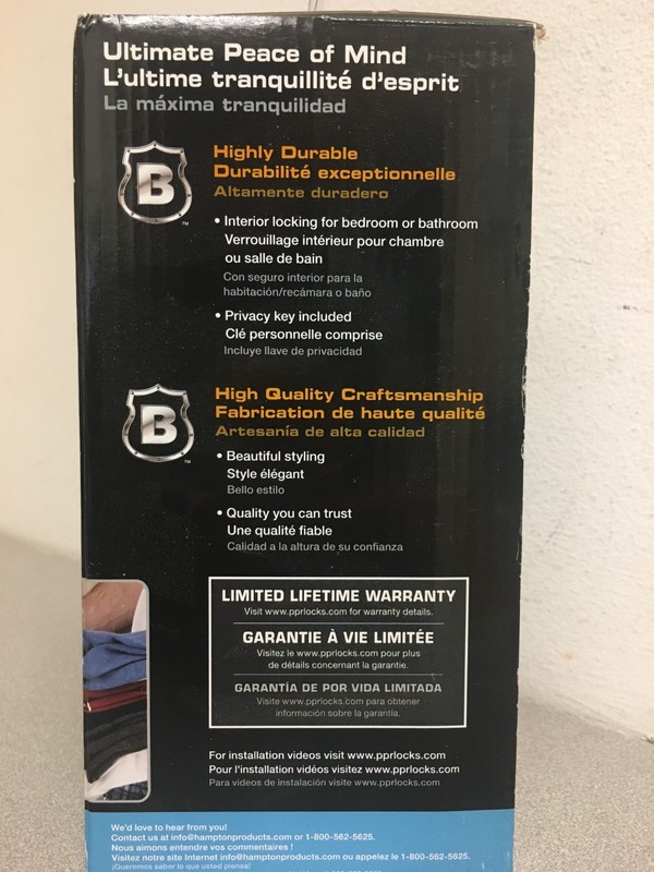 Brinks Push Pull Rotate Harper Satin Chrome Privacy Lock KW1 1.75 in. 23031-119 gallery