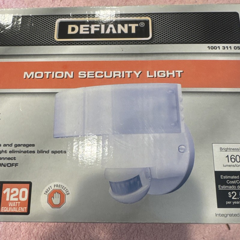 Defiant LED Motion Sensor Hardwired Outdoor Wall Security Light, White 1600lm gallery