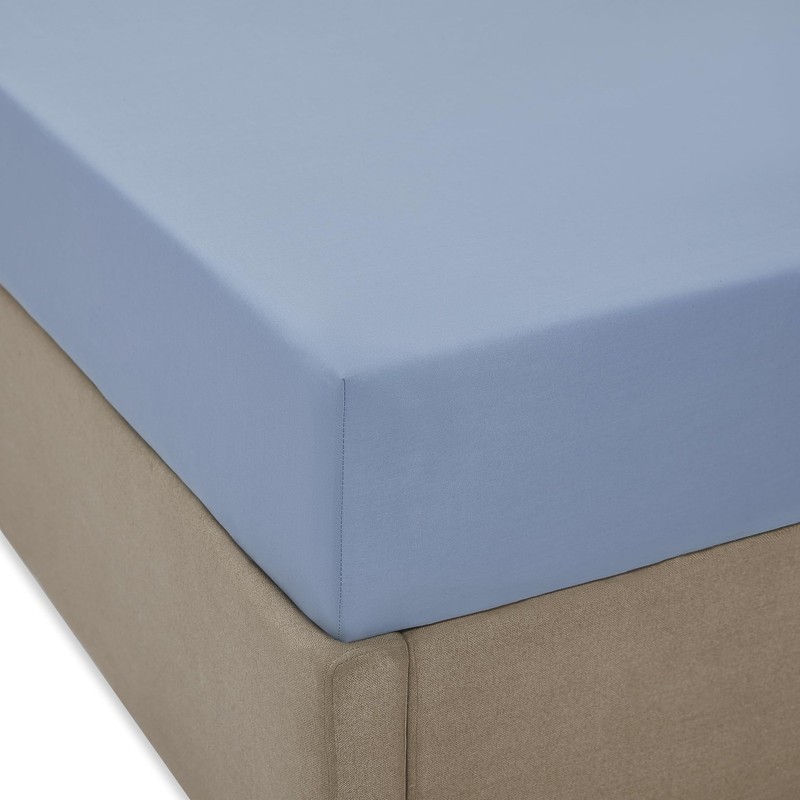 Fitted Sheet â€“ 100 Cotton Percale, Cool Crisp, Brushed for Softness, Deep Po gallery
