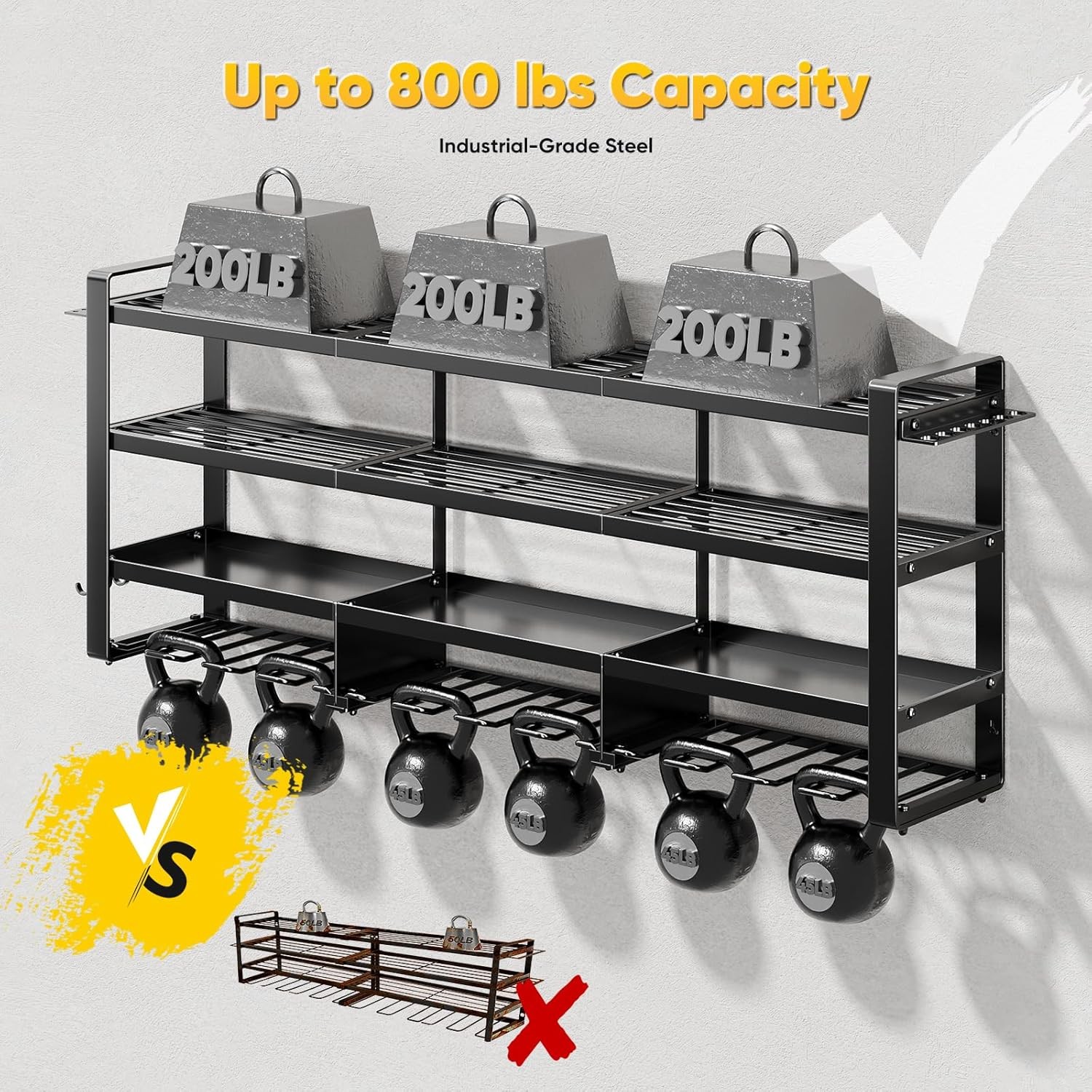 Cordless Drill Storage Rack 49 Inch 4 Layer 800lbs gallery