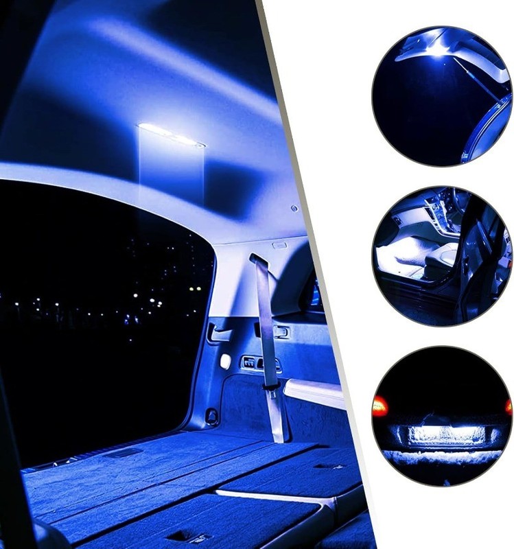 24 PCS LED Combination Kit, Interior Light Kit, Interior Replacement Bulb Blue gallery