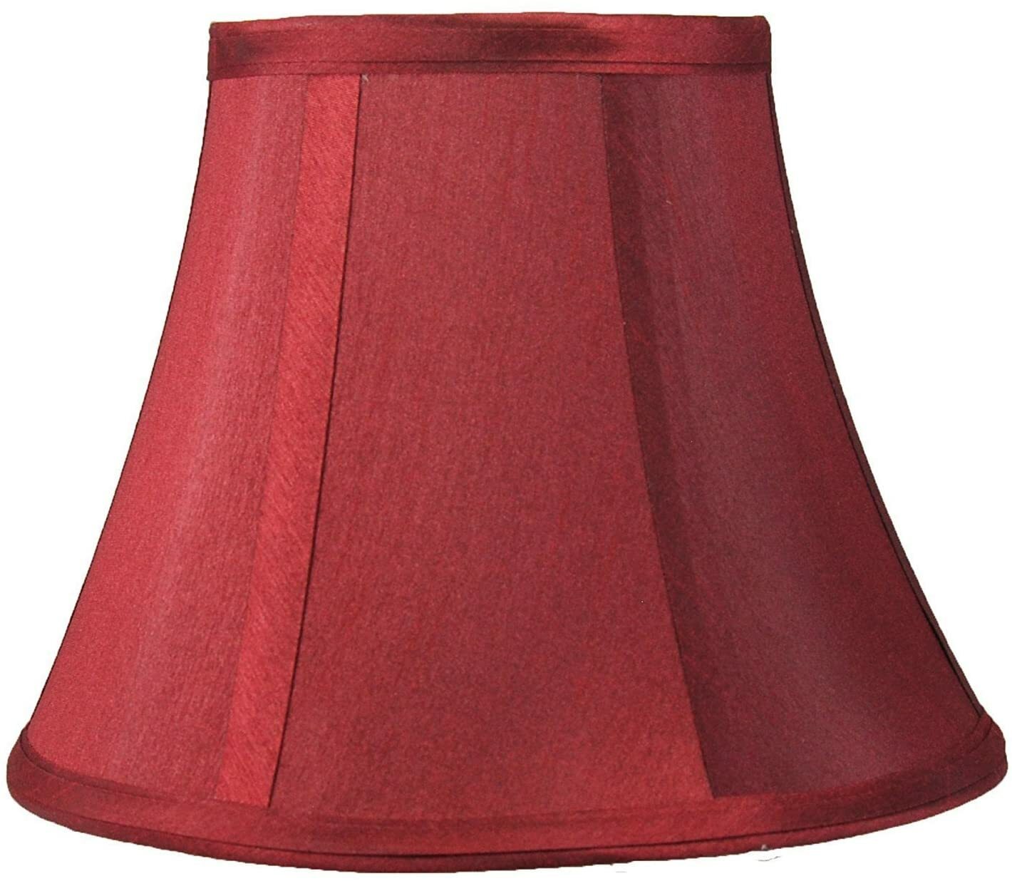 Softback Bell Lampshade, Faux Silk, 5"x 9"x 7", Spider-Fitter, Many colors gallery