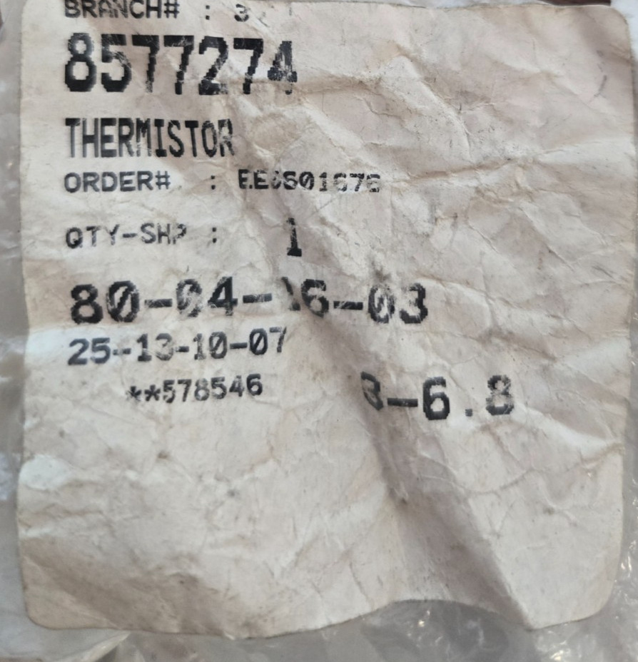 8577274 DRYER THERMISTOR