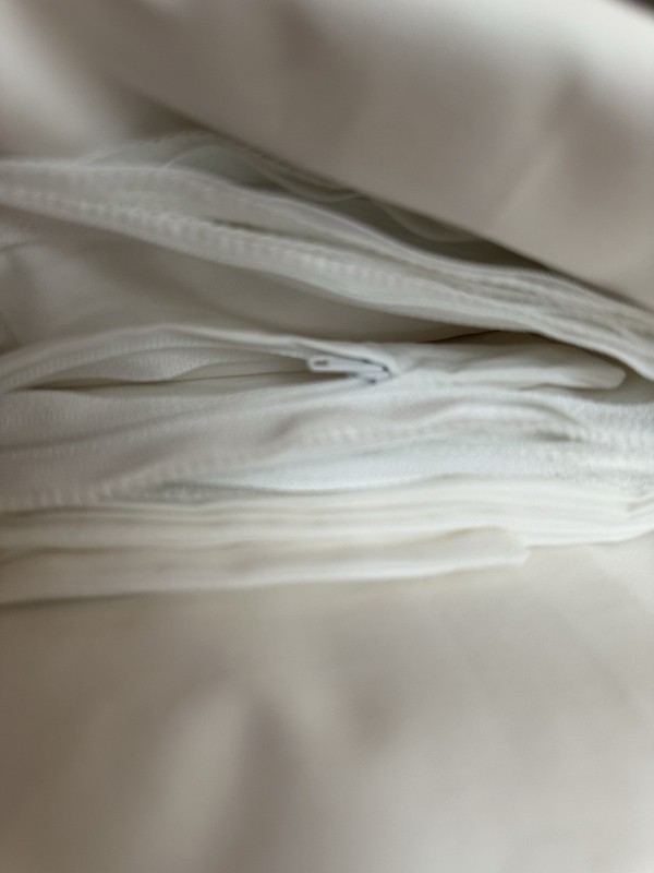 CUDDLEDOWN Cotton Featherbed Cover with Zipper Closure Queen 64”x 85” gallery