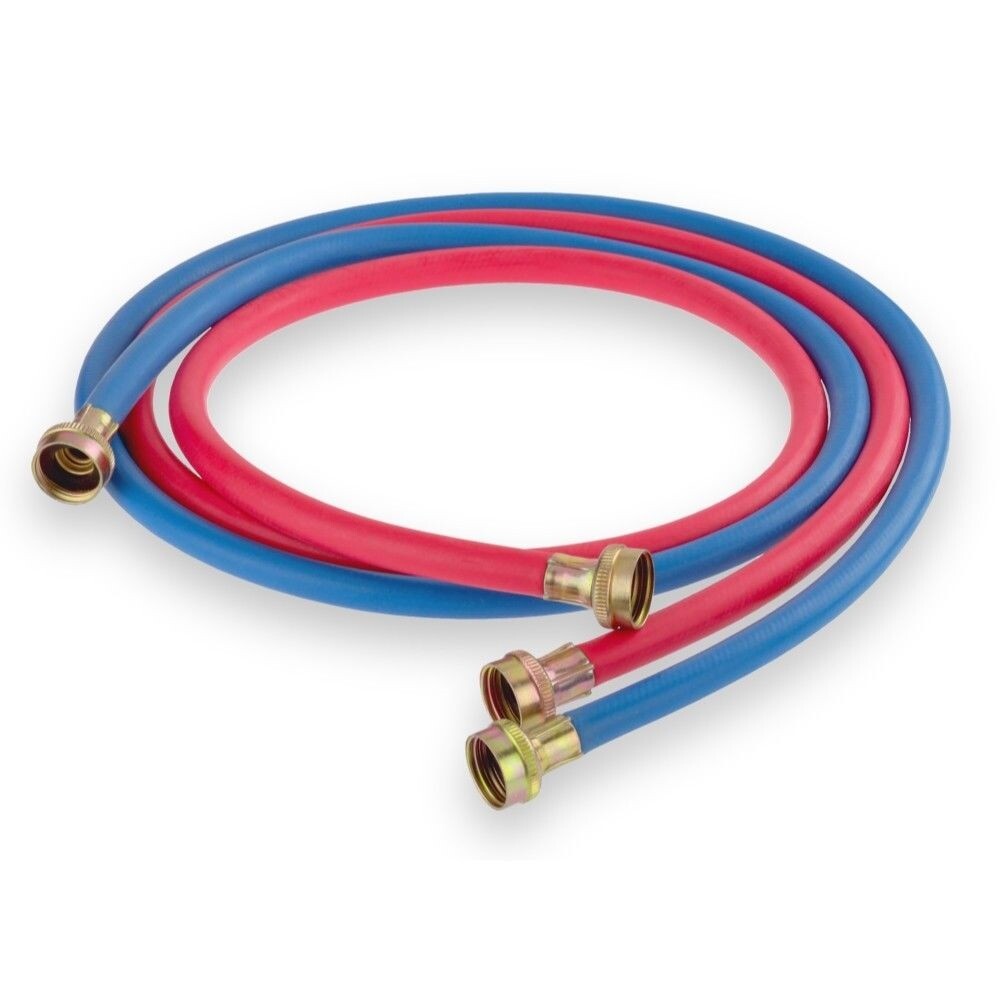Everflow 60 in. Washing Machine Hot/Cold Hose Durable Rubber Kit(1 Red & 1 Blue) gallery