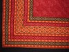 Calico Print Square Cotton Tablecloth 60" x 60" Red gallery
