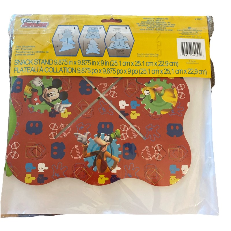 2 Disney Junior Mickey Mouse Cupcake Snack Stands Birthday Parties NEW (READ) gallery
