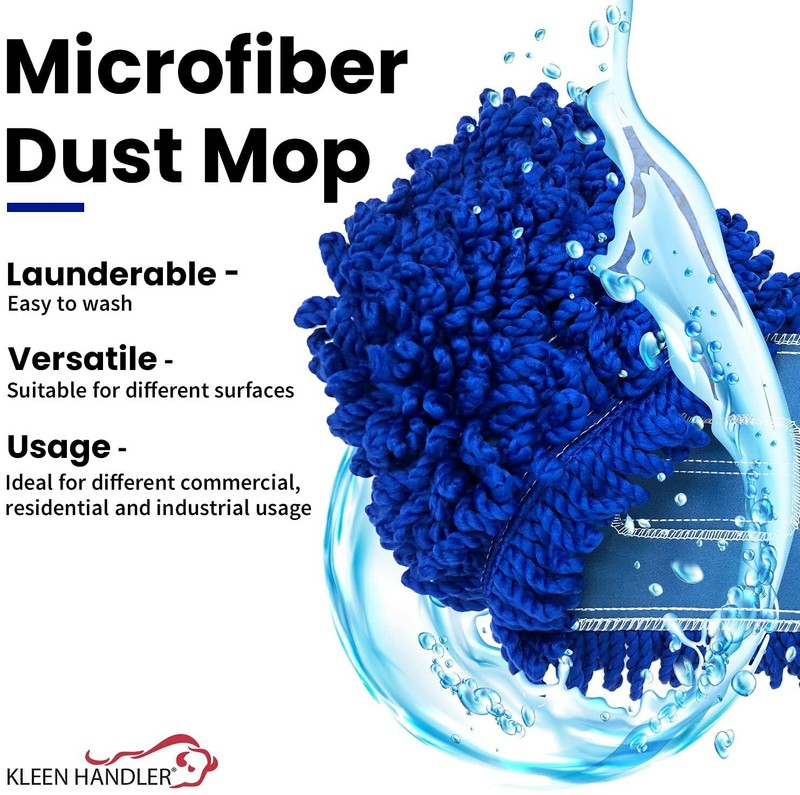 Microfiber Dust Mop Replacement Head, Washable Commercial Heavy Duty Mop Refills gallery