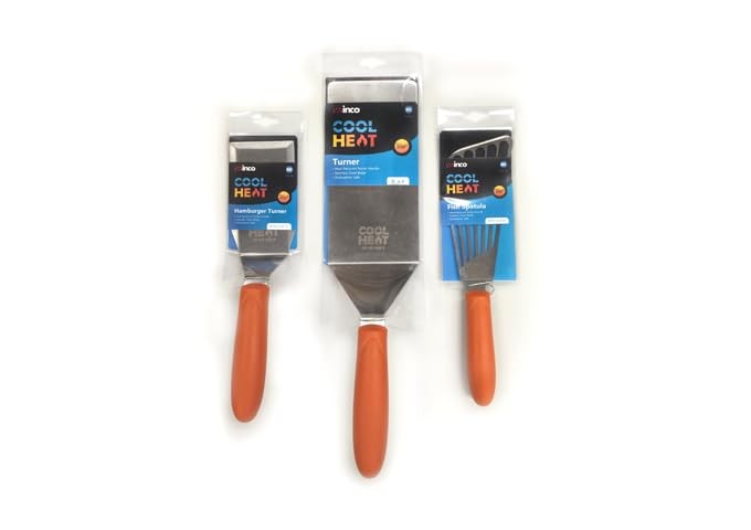 7x3 Inch Cool Touch Handle Griddle Turner BBQ Spatula For Burgers Steaks gallery