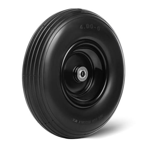 13 Inch 1 PC Solid Flat Free Replacement Tires and Wheels Flat Free -1Pack gallery