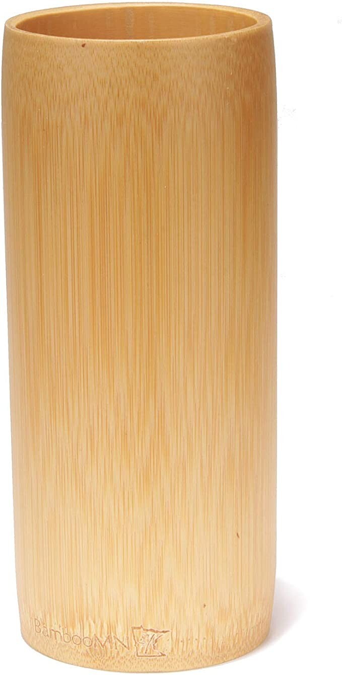 Natural Bamboo Flower Vase / Holder - Carbonized Brown gallery