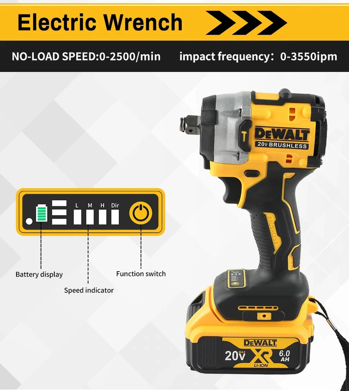 DEWALT DCF921 ATOMIC 20V MAX 1/2" Cordless Impact Wrench [NO BOX] gallery