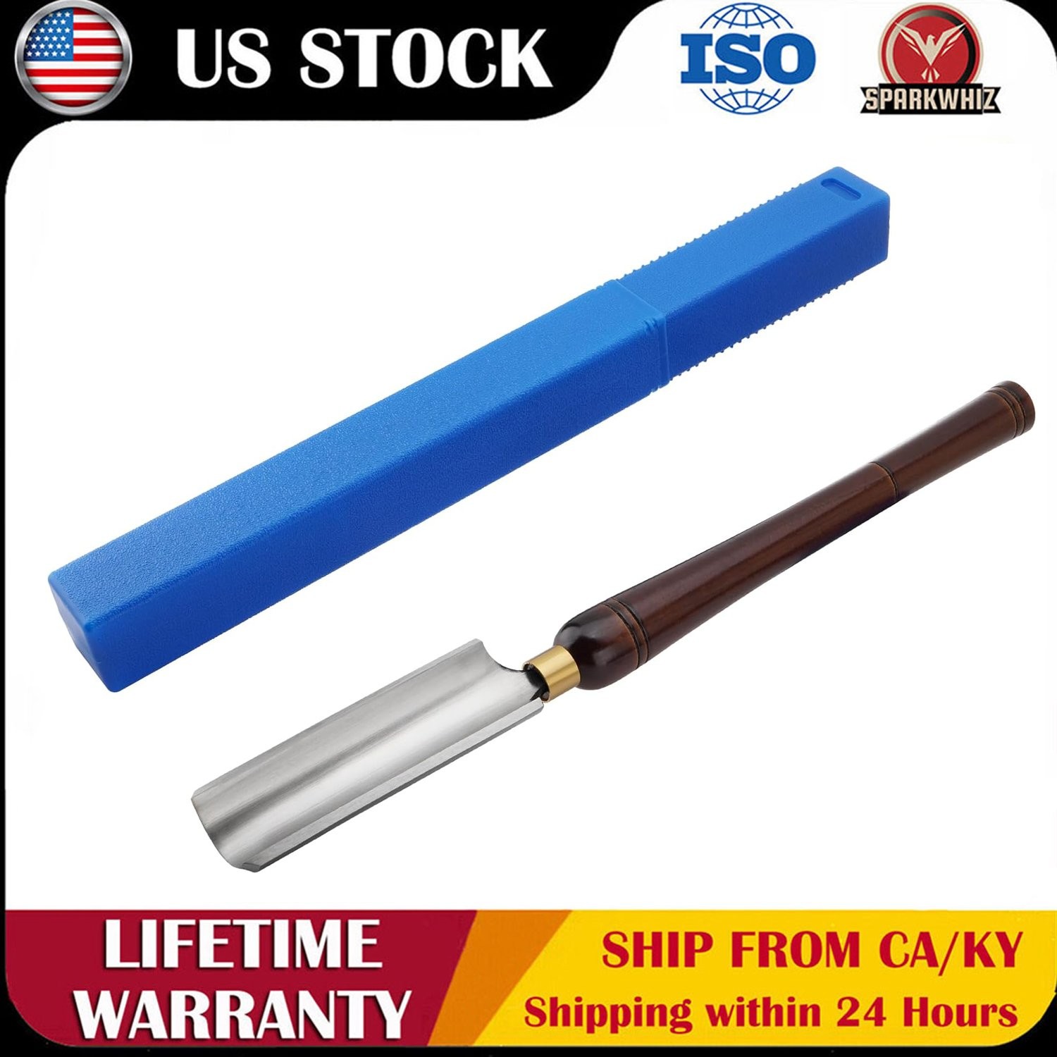 1PCS 2'' HSS Roughing Gouge Lathe Chisel Wood Lathe Turning Tool For Woodturning gallery