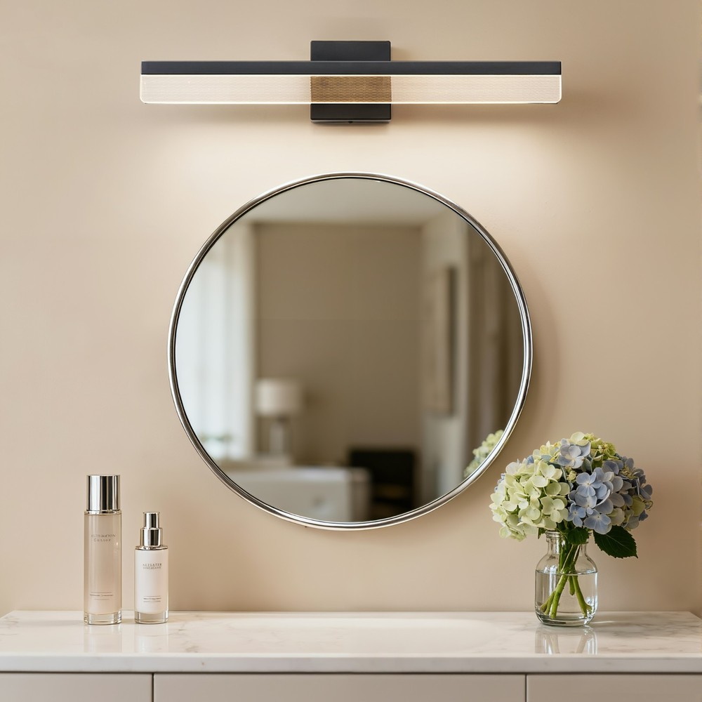 EDISHINE lim Modern Wall Light, Horizontal/Vertical Mount, Integrated 1800lm LED