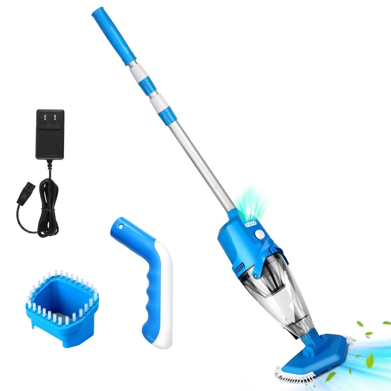 Cordless Pool Vacuum with Telescopic Pole Powerful Suction IPX8 Waterproof gallery