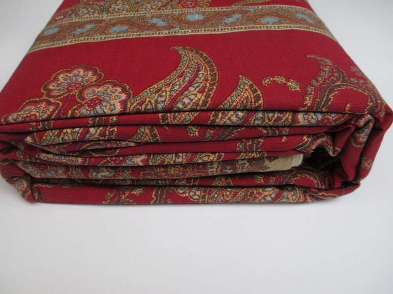 Ralph Lauren Chaps JULIETTE 3pc Red Paisley Floral Duvet Cover Set - Full/Queen gallery