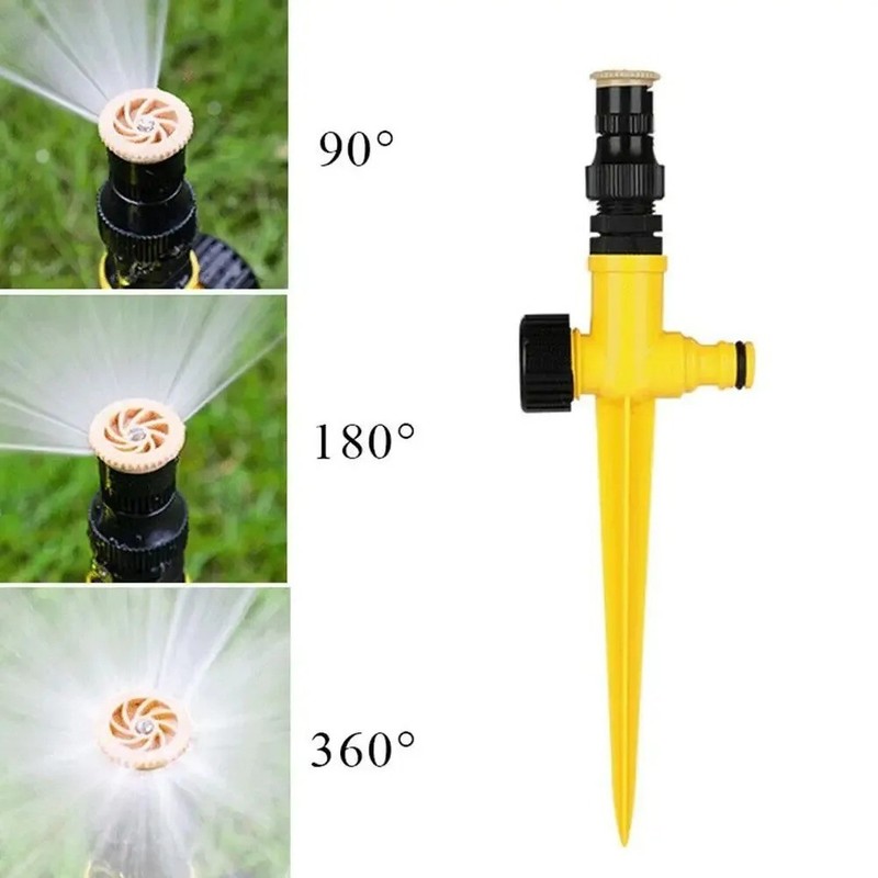 360° Rotation Auto Irrigation System Garden Lawn Sprinkler Patio Save Water NEW gallery