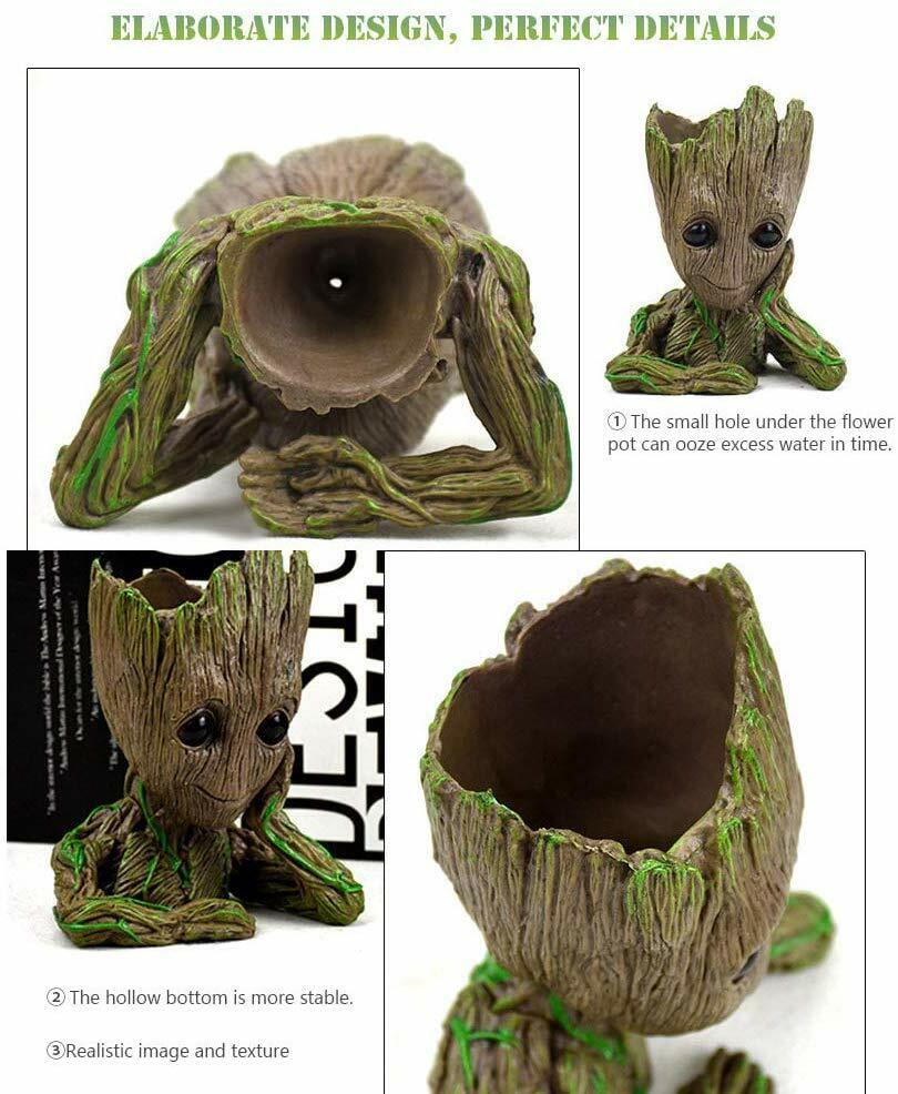 Baby Groot Flowerpot Treeman Succulent Planter Plants Flower Pot Guardians Galax gallery