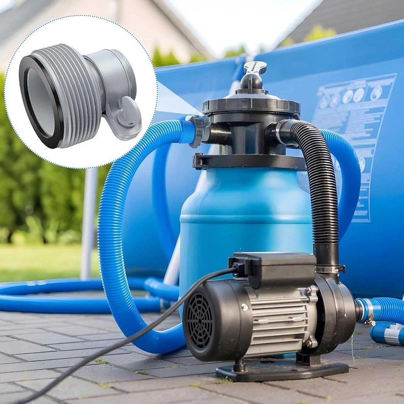 Pool Hose Adapter Type B Conversion for Above Ground Pools Pump - 1.25 Inch to 1 gallery