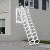 10ft Attic Ladder Folding Loft Ladder 12 Steps Stair Pull Down Ladder Wall-Mount gallery