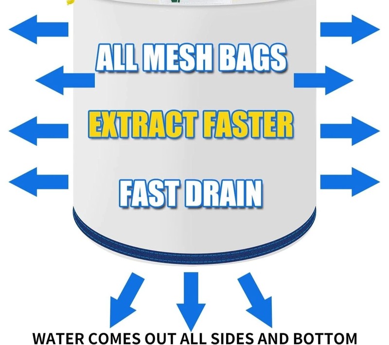 ICE MAGIC All Mesh Bubble Hash Extraction 8 Bag Kit- 1 Gallon USA SELLER gallery