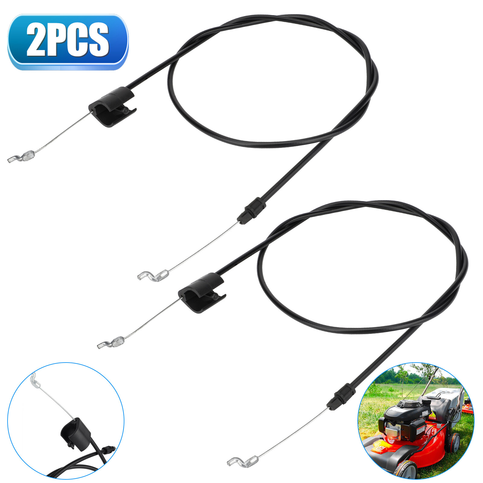 2Pcs 56inch Replacement Engine Brake Zone Control Cable For Craftsman Lawn Mower gallery