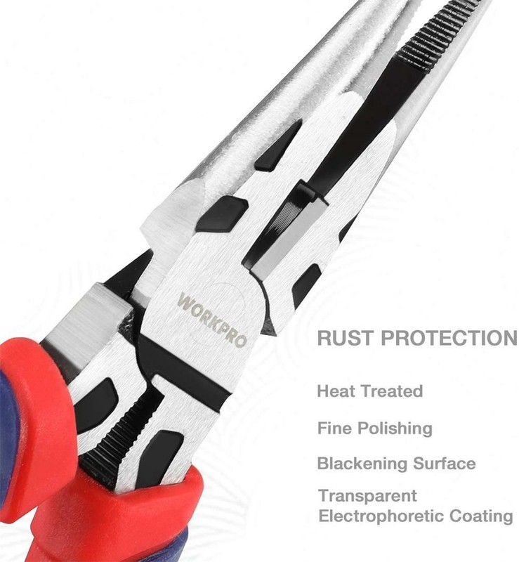 WORKPRO 5 PIECE Pliers Set Premium Construction Linesman Plier w/Storage Pouch gallery