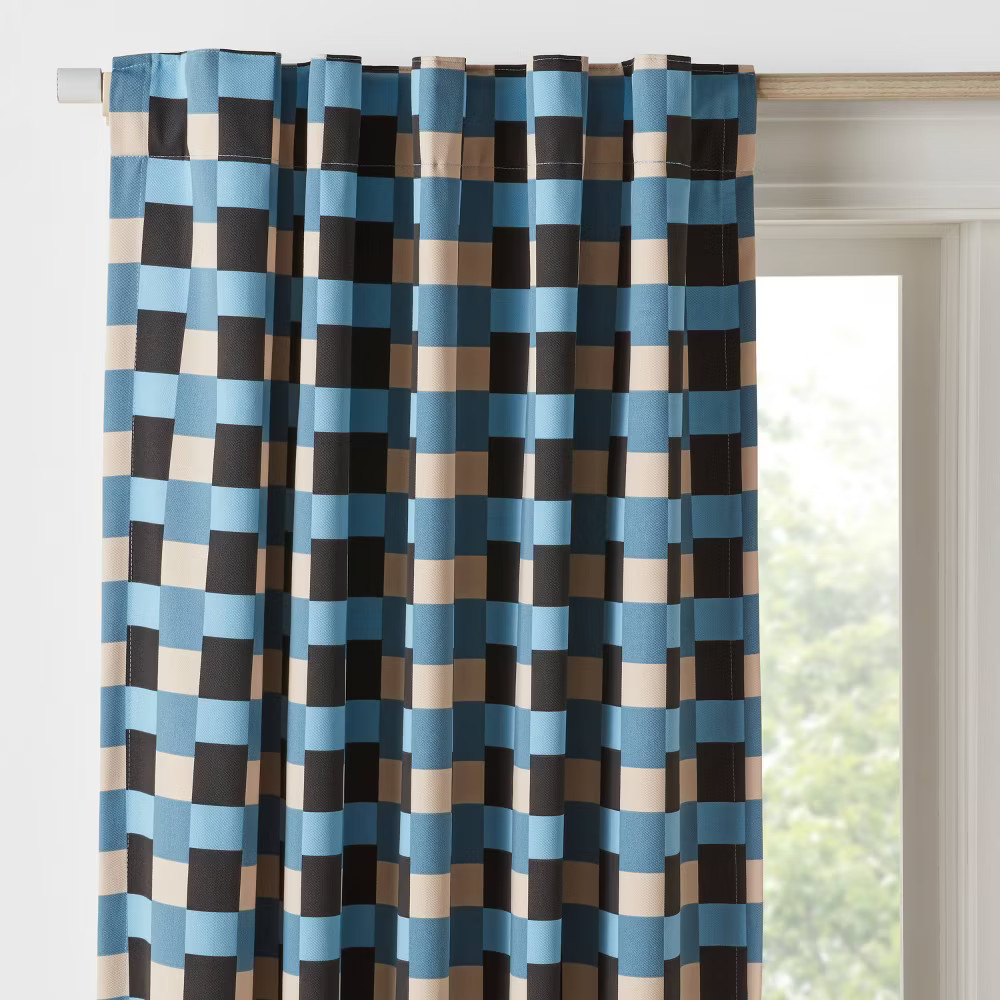 Checkered Kids' out Window Panel - Pillowfort gallery