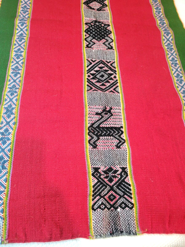 Peruvian Alpaca Wool Table Runner Andean Handwoven Traditional 68" x18" gallery