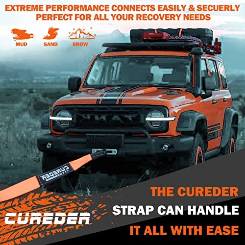 - 3'' x 30ft Recovery Strap,Lab Tested 35,121 lb Break 3"x30ft Tow Strap gallery