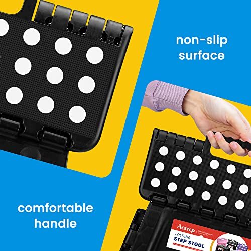 Foldable Step Stool Small Collapsible Folding Durable Fold Up Heavy Duty No gallery