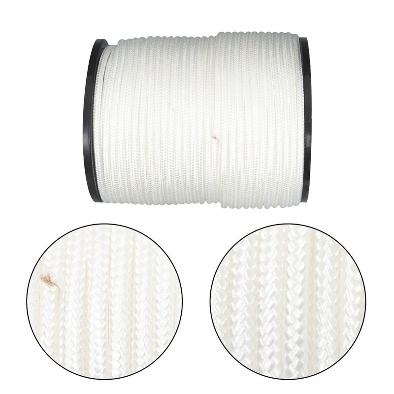 3/8" Nylon Rope 500FT Solid Braid High UV and Abrasion Resistance Industrial gallery