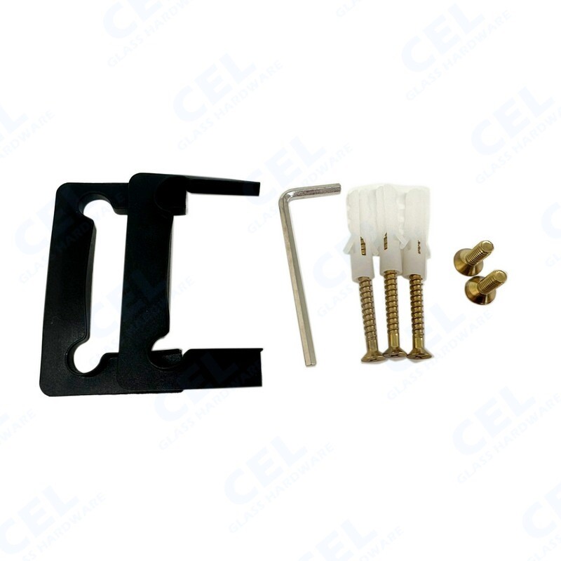 CP1N344, Adjustable Wall Mount Offset Back Plate Hinge for frameless Shower Door gallery