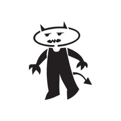Devil Demon Art – Vinyl Decal Sticker – Multiple Color & Sizes – ebn1048