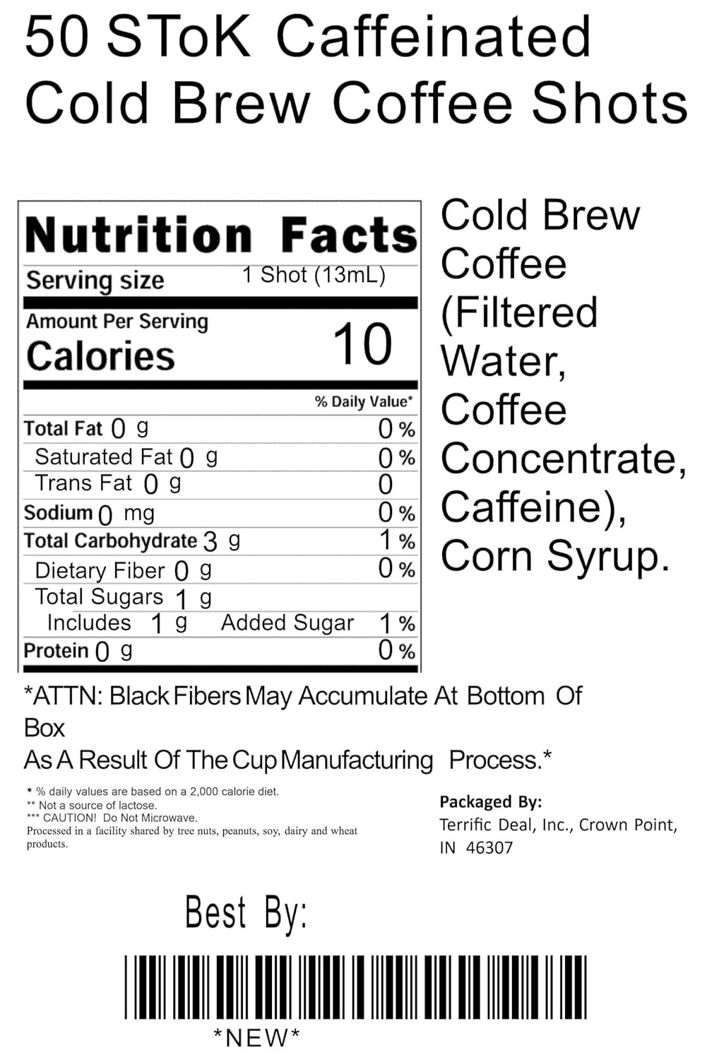 50 Caffeinated Cold Brew Coffee Shots gallery