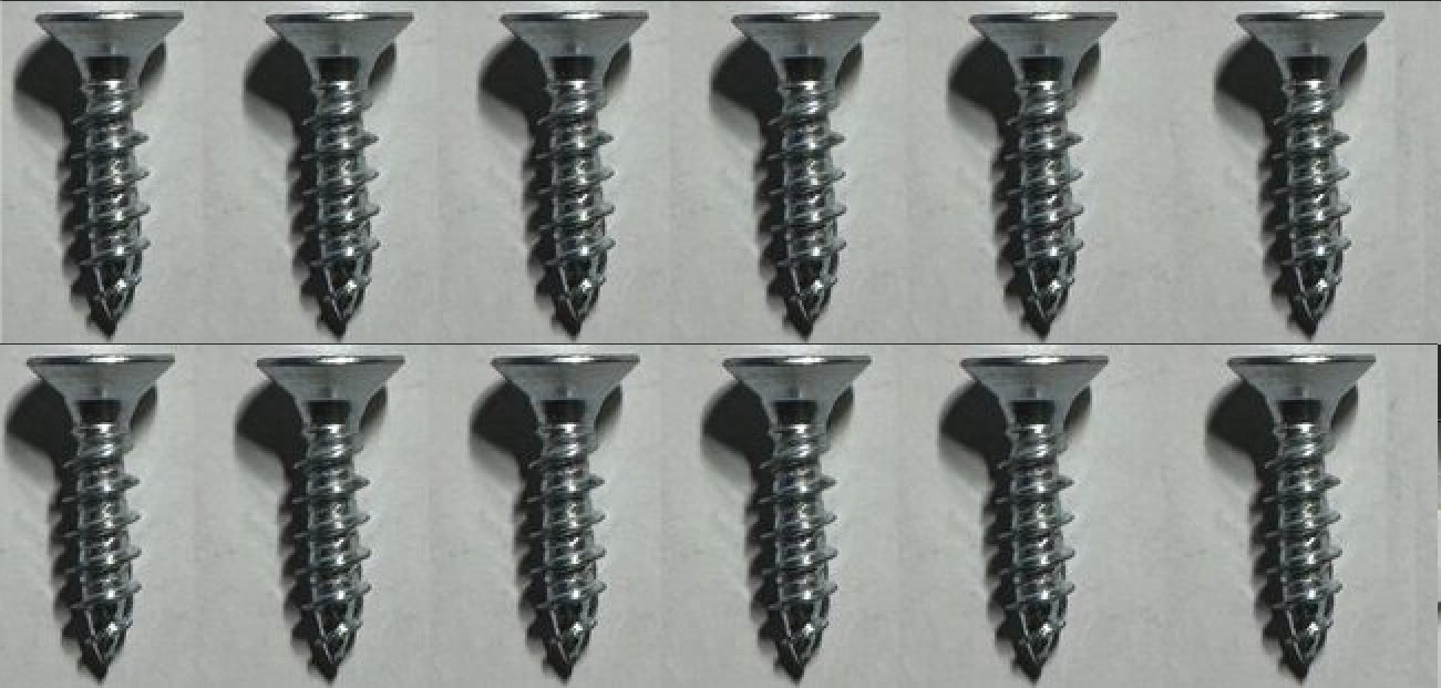 12x IKEA SCREW SCREWS SELF TAPPING COUNTERSUNK 15MM STEEL PART #108553 gallery