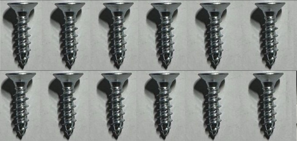 12x IKEA SCREW SCREWS SELF TAPPING COUNTERSUNK 15MM STEEL PART #108553